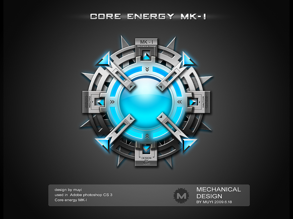 基本只用了PS的一个功能:图层样式。(内有原文件)这是一个关于“能量核心”的草根设计,纯属个人爱好,非专业,因为是第一次制作所以版本为MK-I,希望下一次比这次做得好。