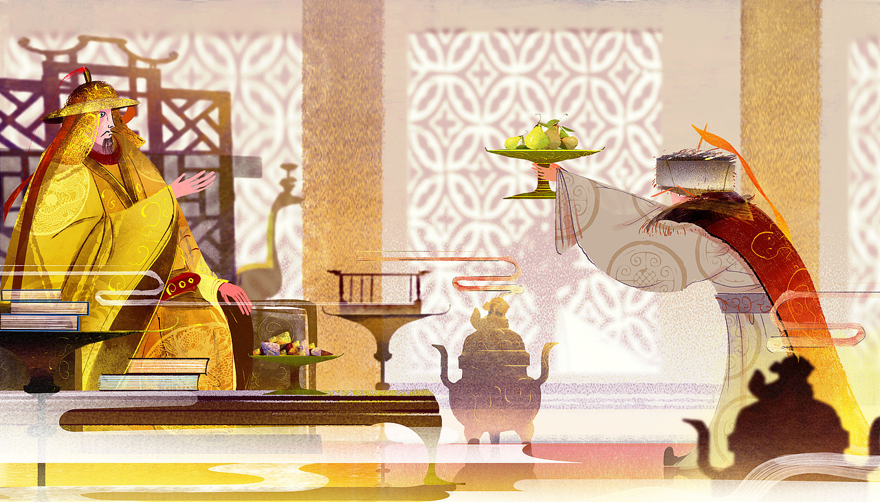 果子狸商业插画