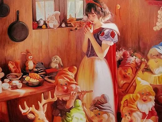 于生慧油画作品《白雪公主》