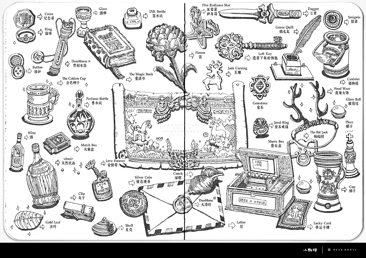 周末灵感本（图ZMTc4Mzk0OTI0） - 单幅漫画 - 站酷设计师DeerHorse鹿马原创素材 - 站酷ZCOOL