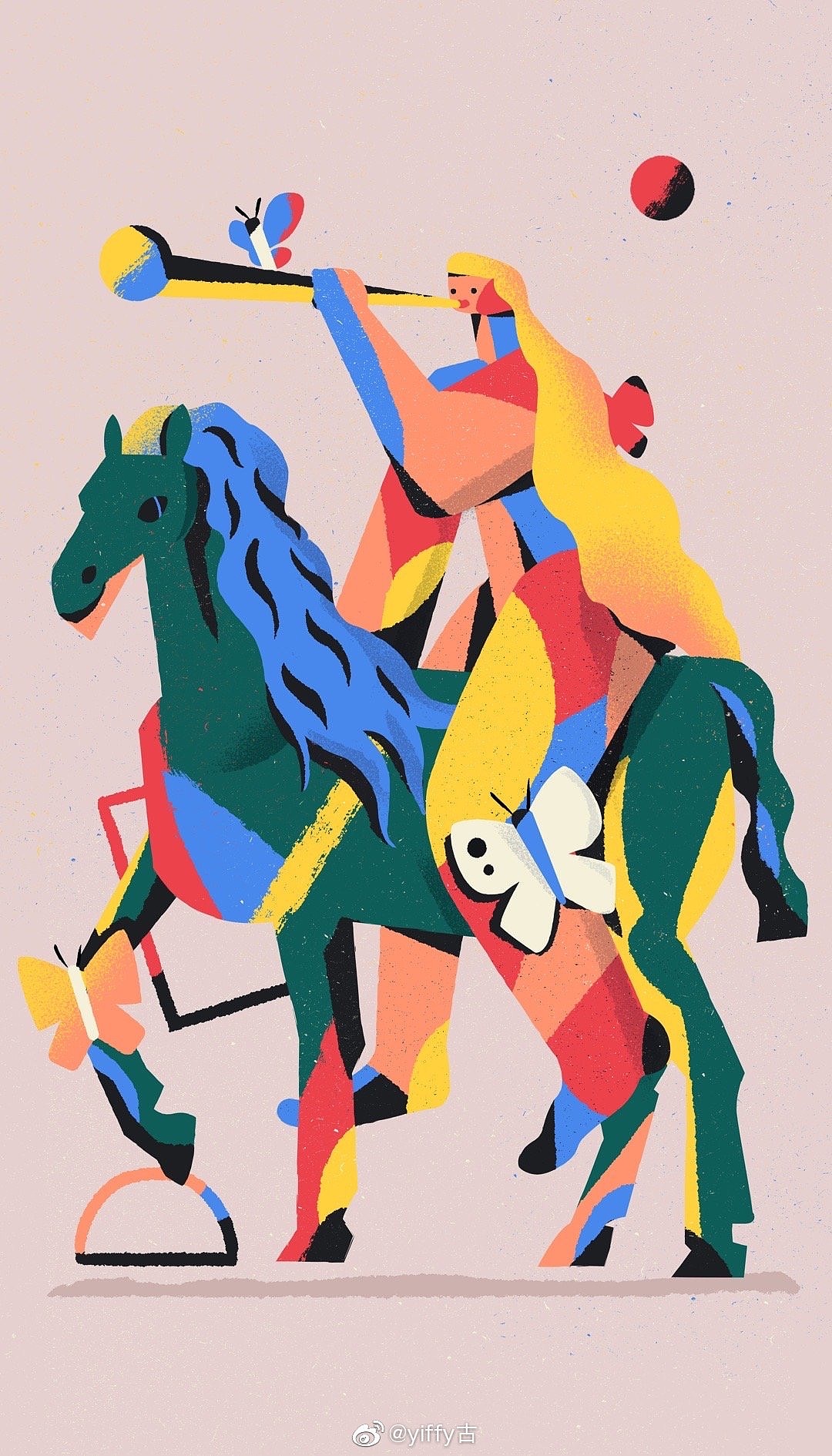 达利巡展深圳站 门票插画设计