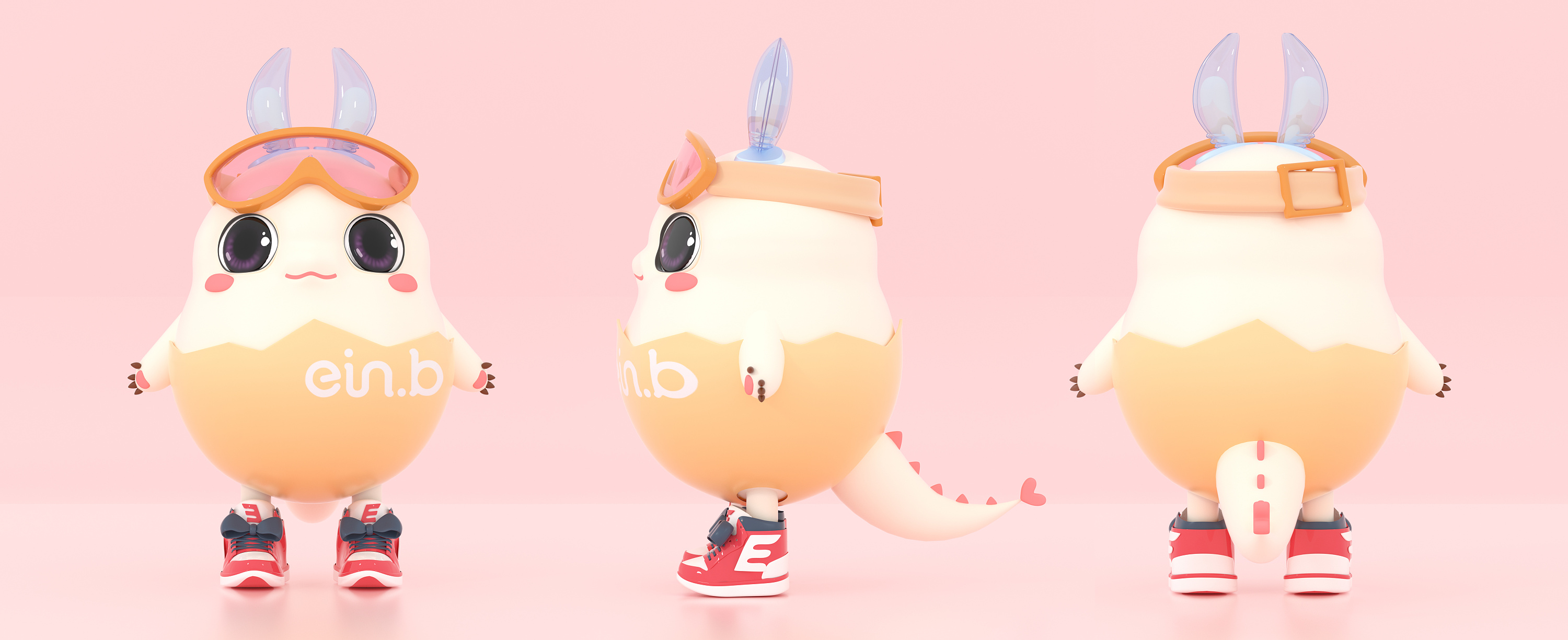 2019年c4d个人作品集-新ip卡通角色建模