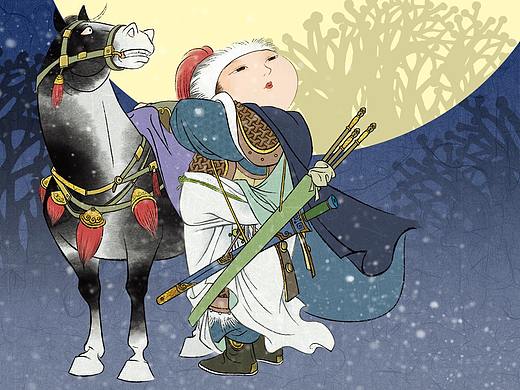木兰诗的插图