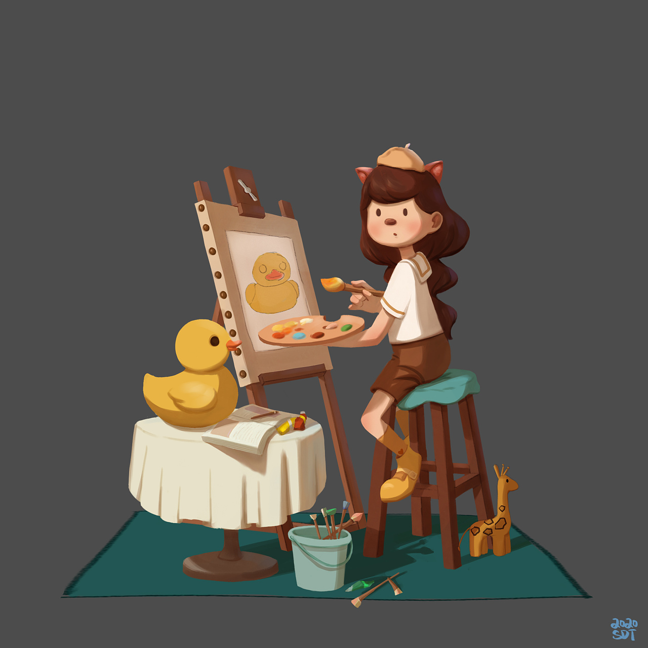 小画家96|插画|概念设定|sdting牛奶 - 原创作品 - 站酷 (zcool)