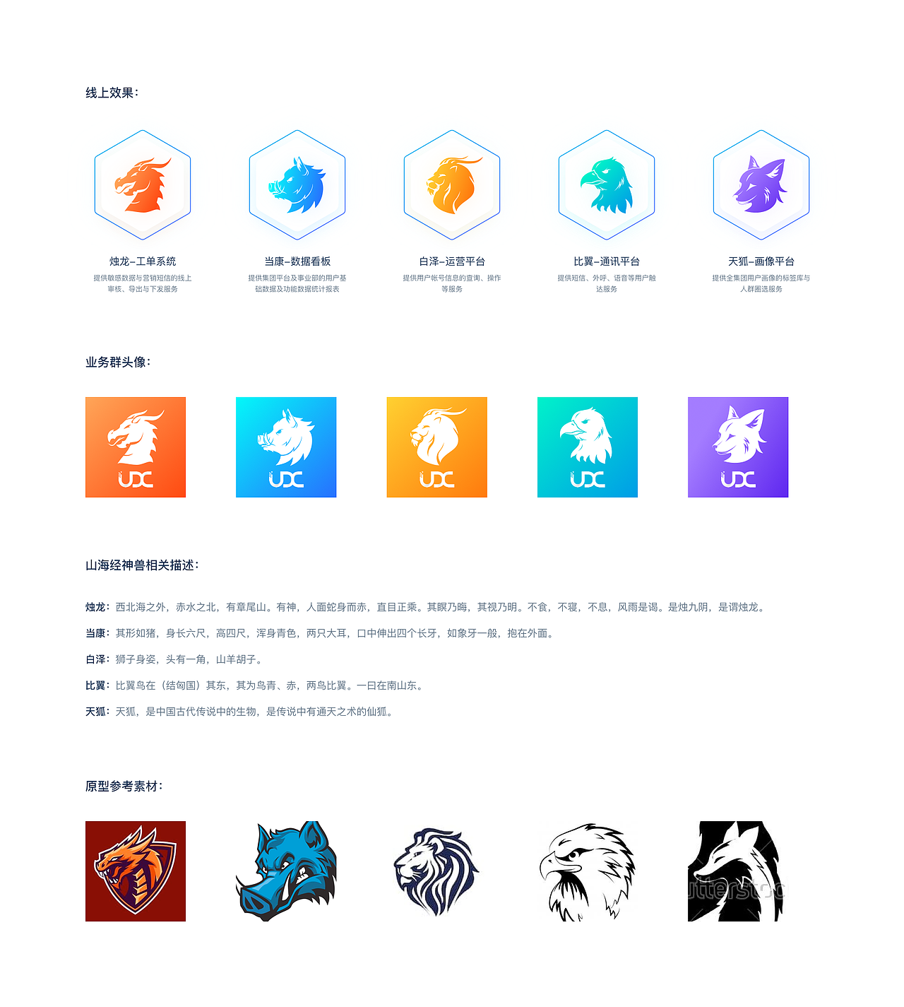 山海经动物logo合集（图ZMjIzNTU3MzYw） - 艺术插画 - 站酷设计师陆生鱼原创素材 - 站酷ZCOOL