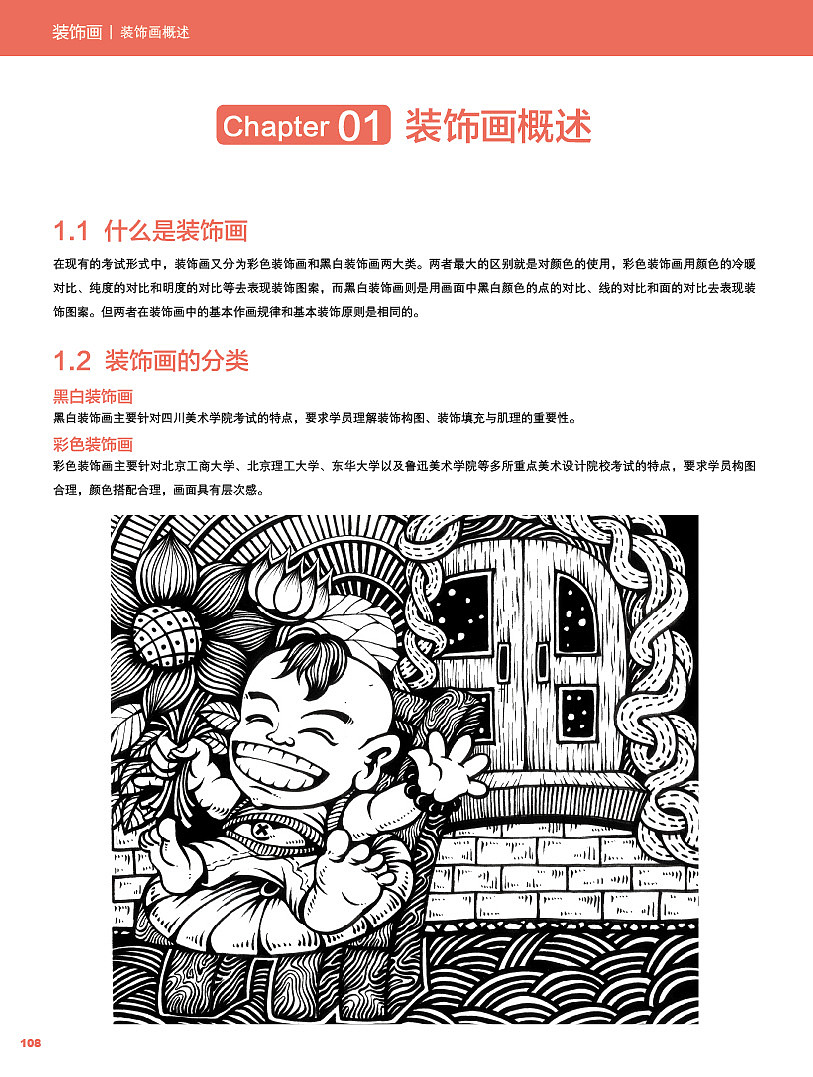 我去年出版的书籍《创意速写&装饰画》部分内页