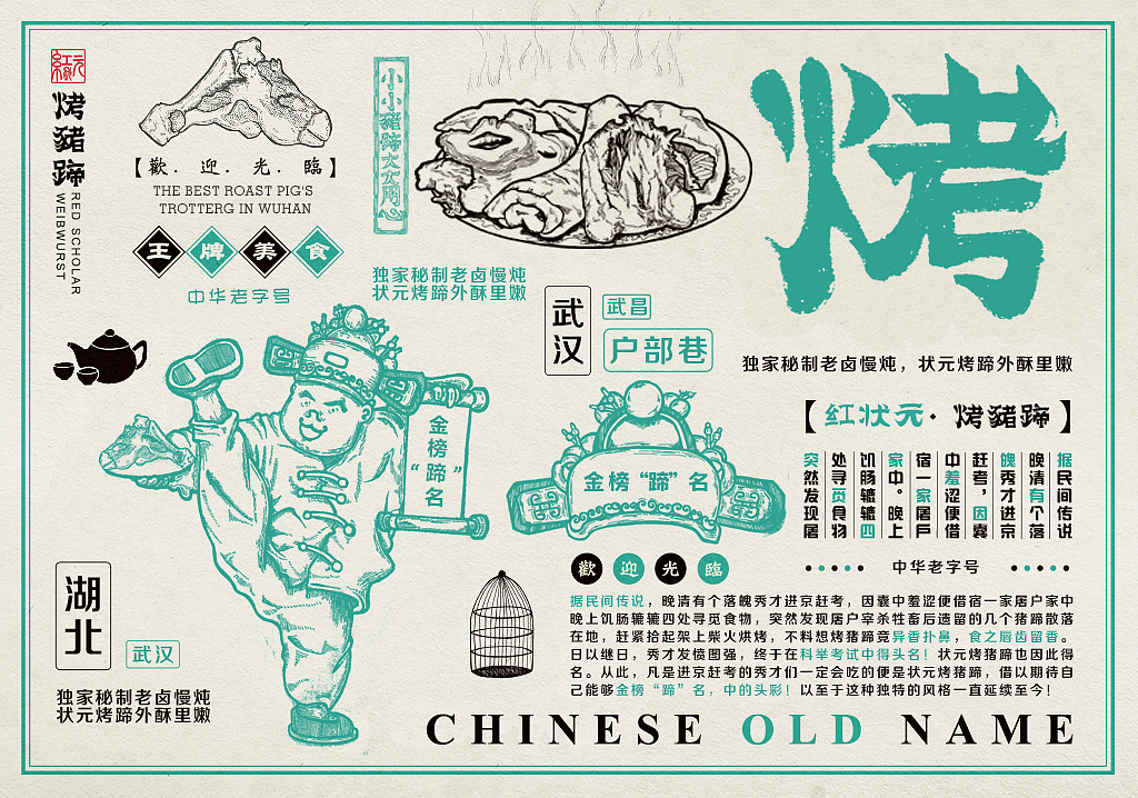 红状元烤猪蹄品牌形象升级方案（图ZNTA3NDY1ODQ=） - 品牌 - 站酷设计师隔壁瓜叔叔原创素材 - 站酷ZCOOL