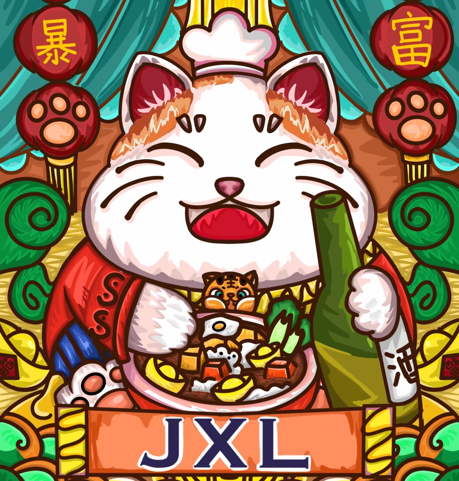 国潮肥猫|插画|商业插画|boomboom阿金哟 - 原创作品 - 站酷 (zcool)