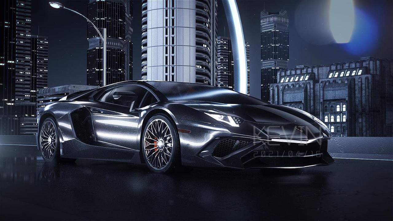 C4D三维汽车手机产品动画