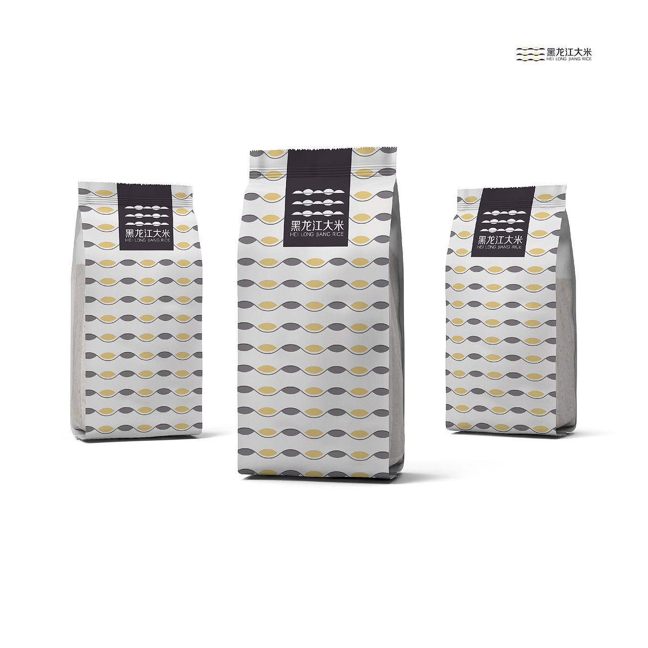 《HLJ大米品牌设计》（图ZMTE5NjYzMTgw） - 品牌 - 站酷设计师蓝牧原创素材 - 站酷ZCOOL