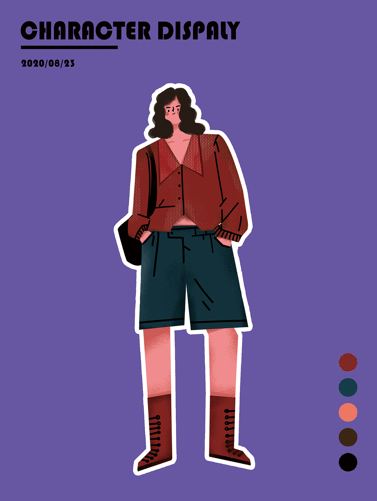 扁平人物练习（图ZMjIzMDY1MDUy） - 商业插画 - 站酷设计师比较皮的木头呀原创素材 - 站酷ZCOOL