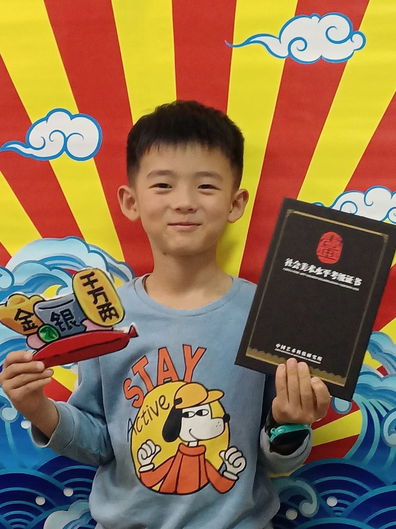 童萌君美术考级