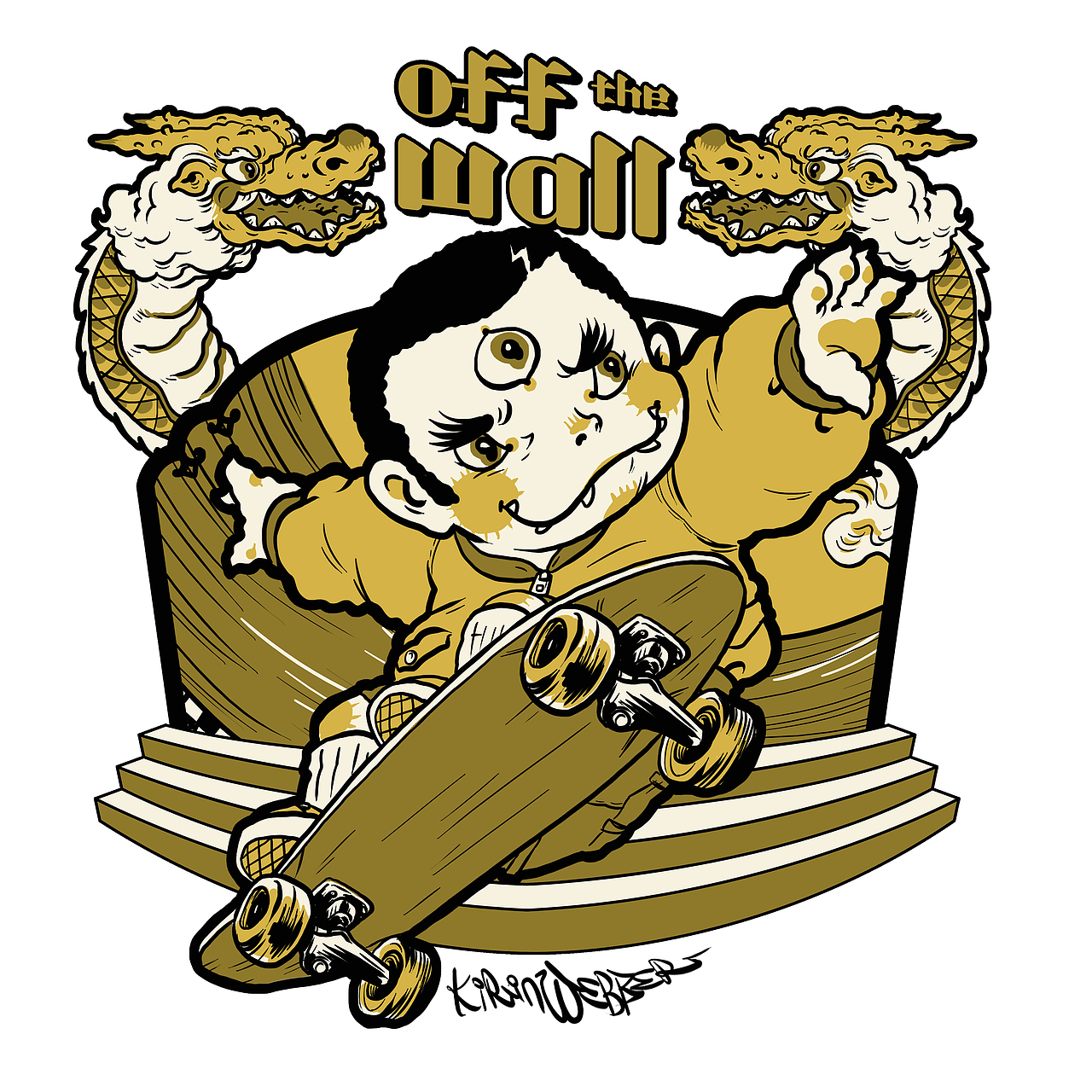 OFF THE WALL（图ZMjA2MzMyNzMy） - 新锐潮流插画 - 站酷设计师kirinwebber原创素材 - 站酷ZCOOL