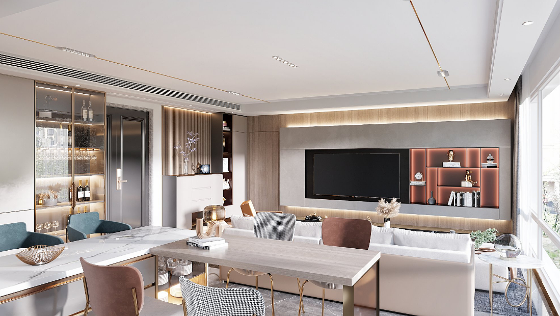 现代纯粹的美,高质量的家