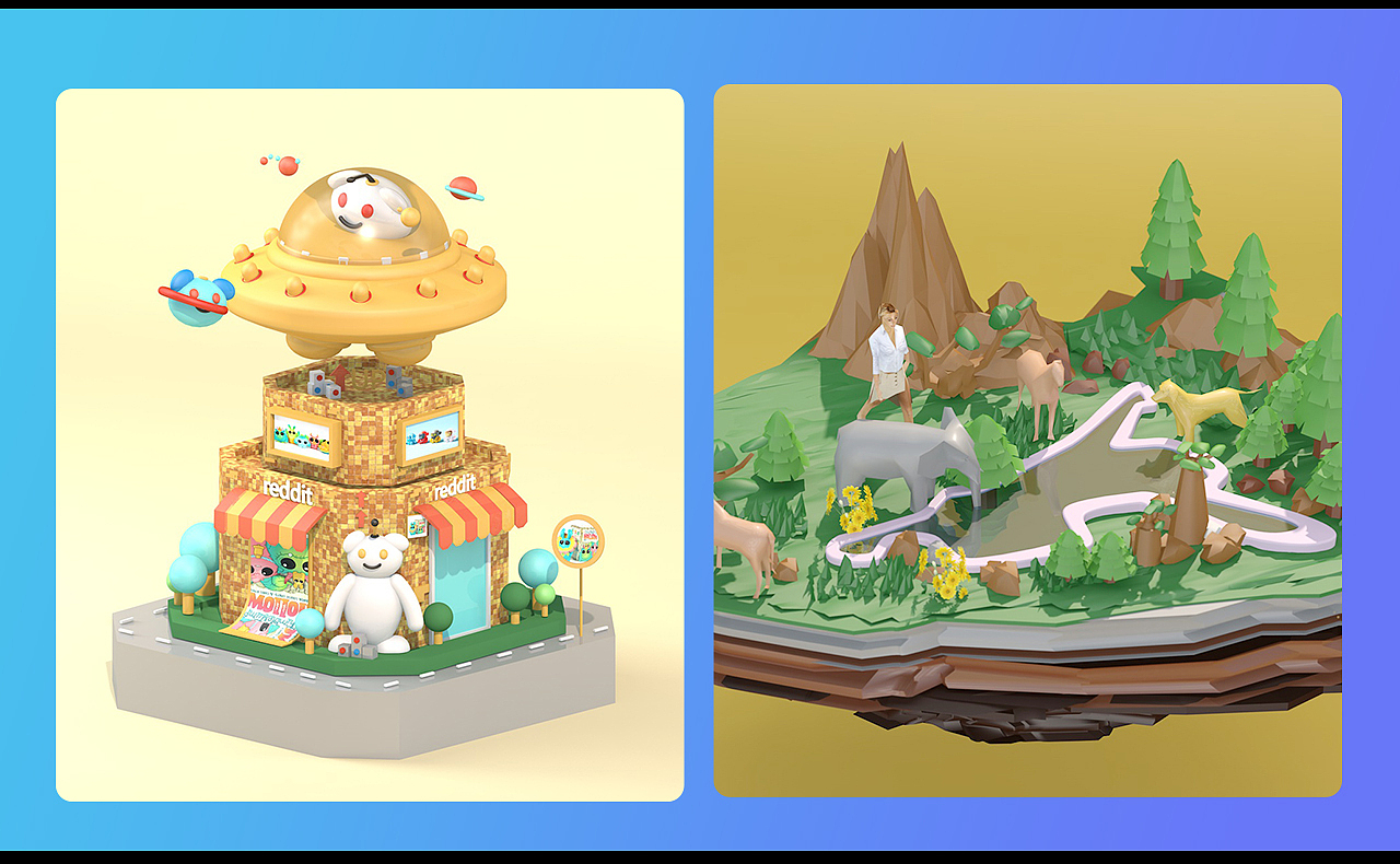 C4D作品集（图ZMTgwMjg0MzUy） - 其他平面 - 站酷设计师比酷比酷原创素材 - 站酷ZCOOL