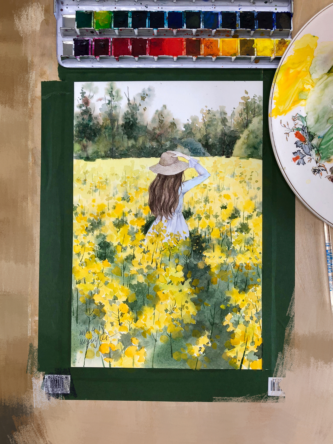 油菜花田（图ZMTEyMTMwMDg4） - 绘画 - 站酷设计师UUUJL原创素材 - 站酷ZCOOL