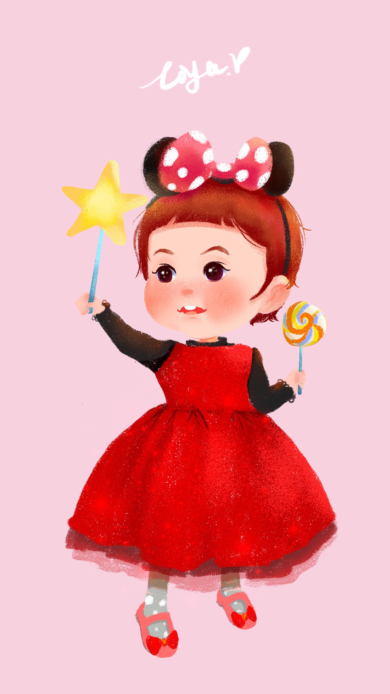 棒棒糖小可爱小姑娘