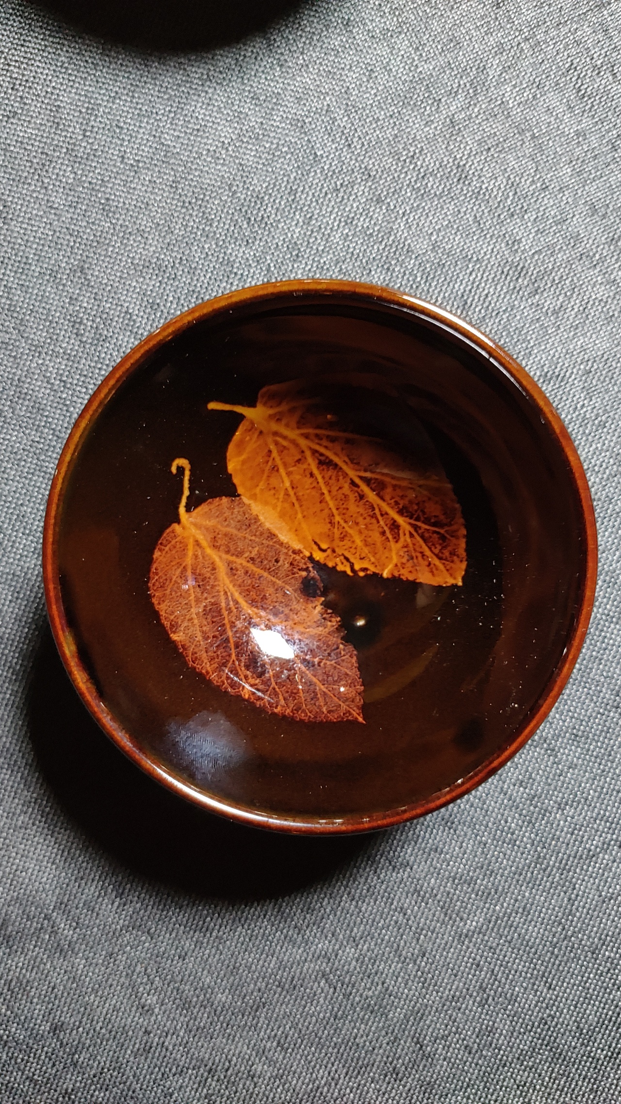 陶瓷茶盏 手工手作木叶盏 吉州窑茶具|手工艺|工艺品设计|钟馗小生