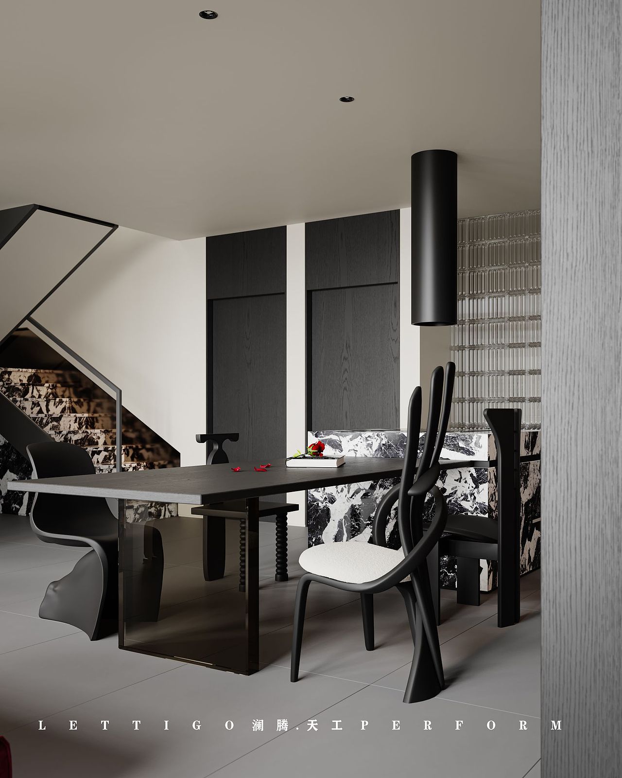 简约中透着奢华与时尚,内外通透的现代别墅大宅