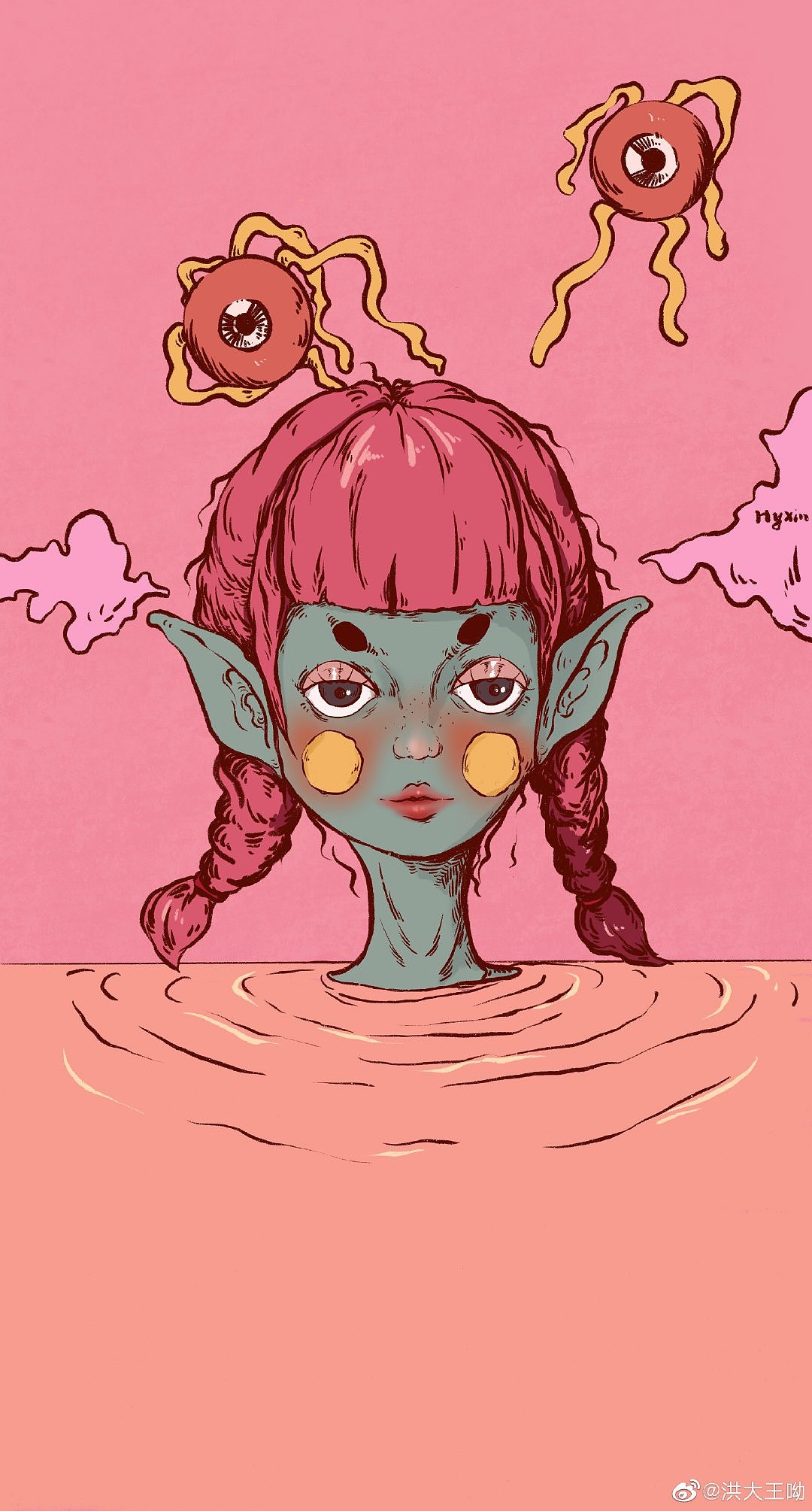 怪诞系列|插画|新锐潮流插画|版痘hyxin_原创作品-站酷zcool