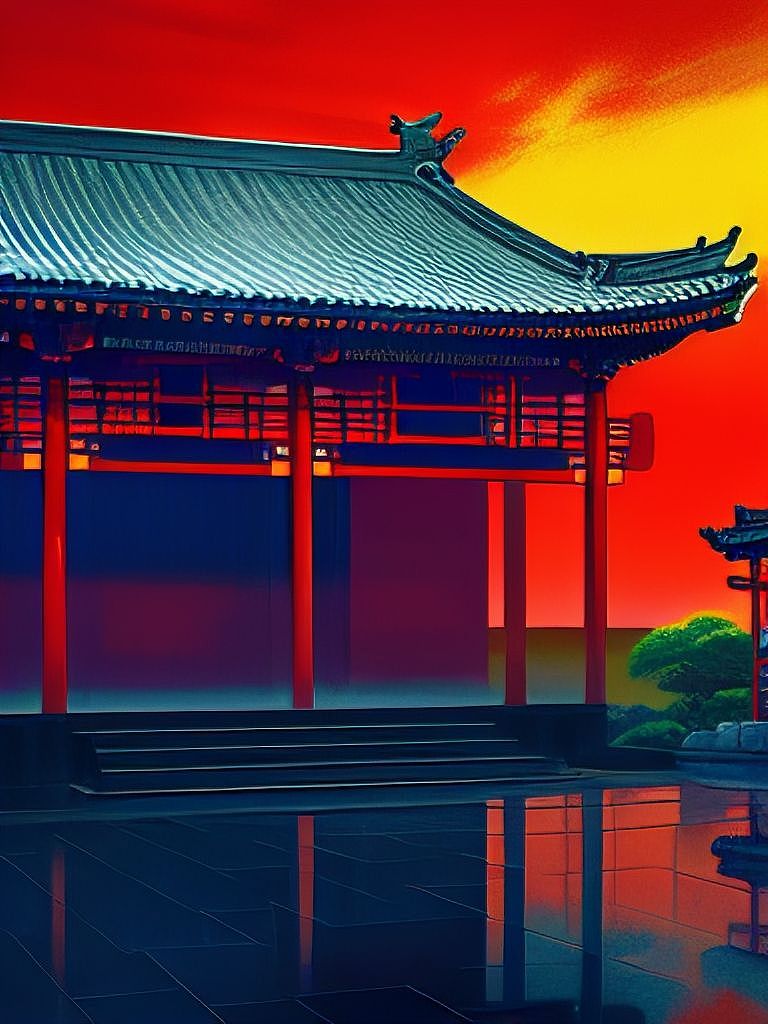 插画丨宫殿一角，夕阳染色（图ZMzY2MzQwMTI0） - 儿童插画 - 站酷设计师箫肆原创素材 - 站酷ZCOOL
