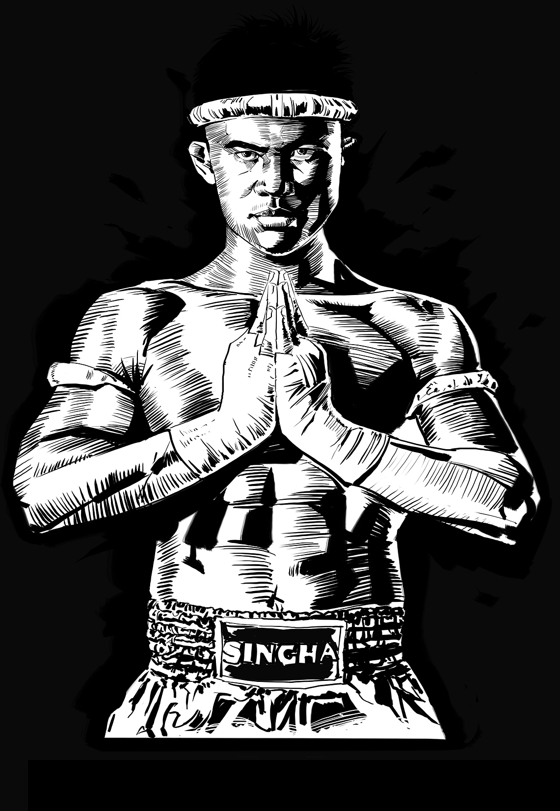 昆仑决 黑白插画（图ZNzcxOTQ0Njg=） - 创作习作 - 站酷设计师插画师曹军兴原创素材 - 站酷ZCOOL