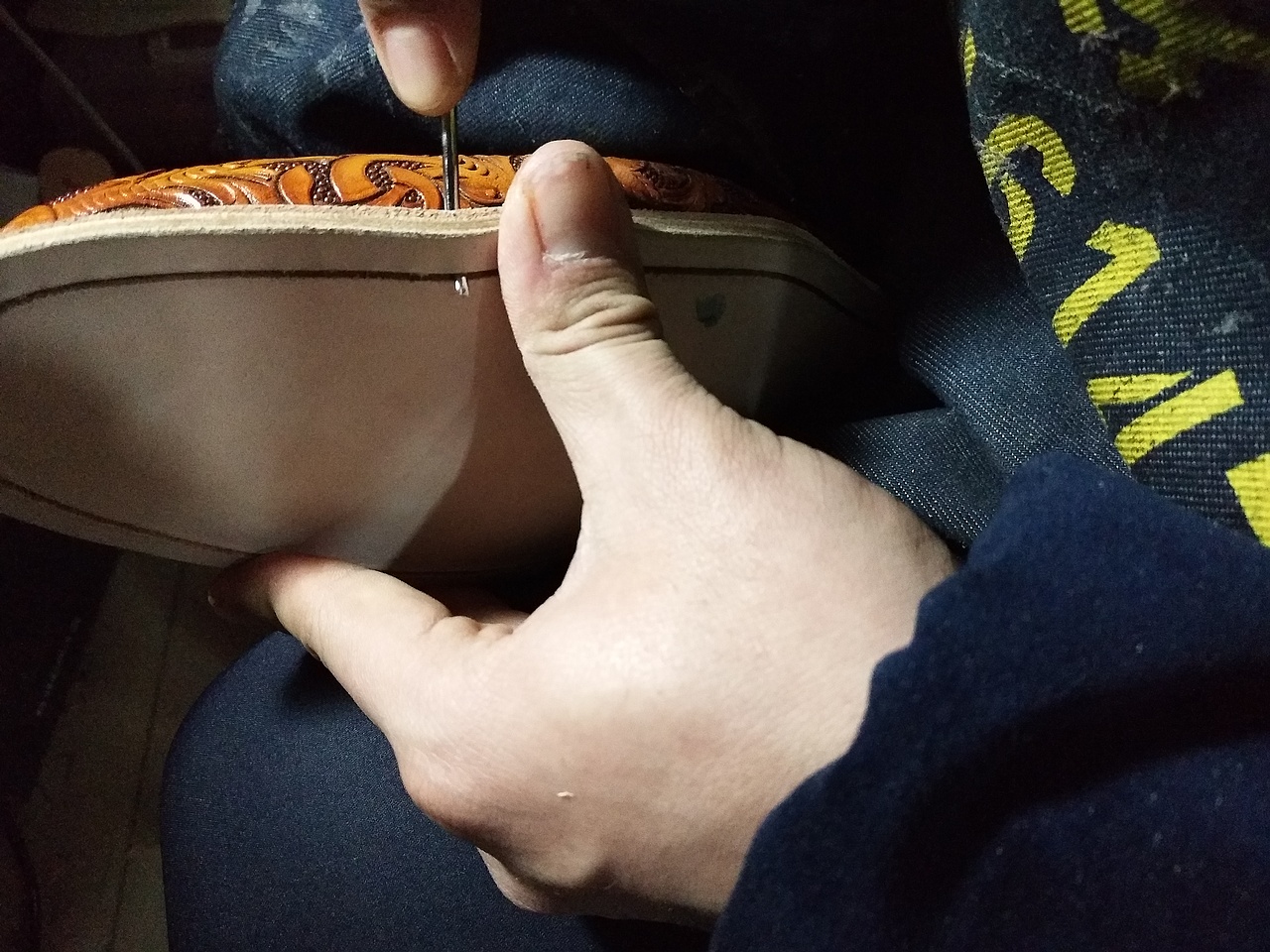 固特异手工鞋挪威缝展示