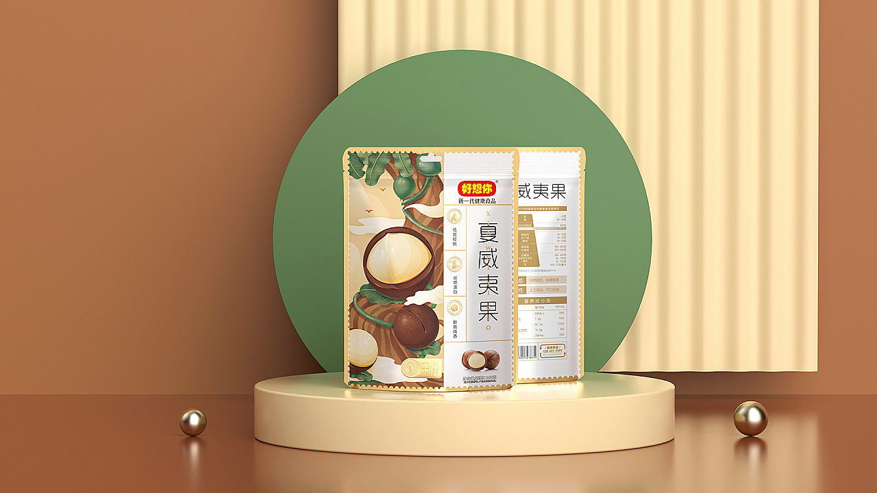 零食包装场景渲染图|工业/产品|其他工业/产品|就叫我蜗牛吧 - 原创