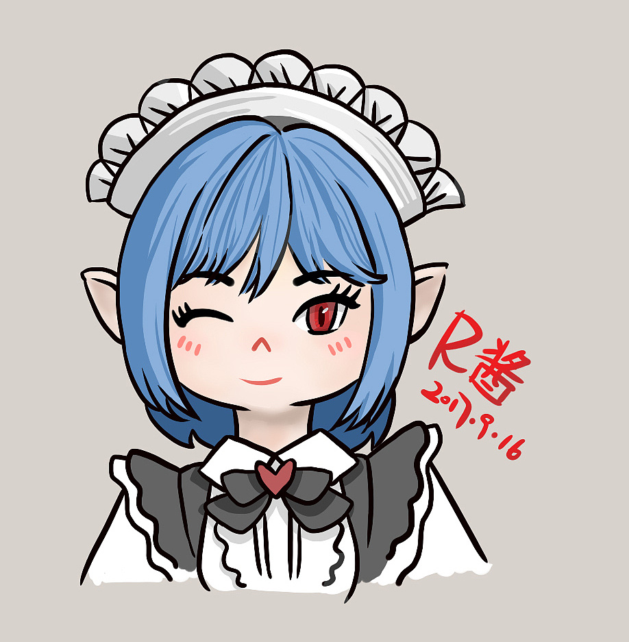 ff14同人头像|动漫|单幅漫画|阿比克大魔王米 - 原创作品 - 站酷