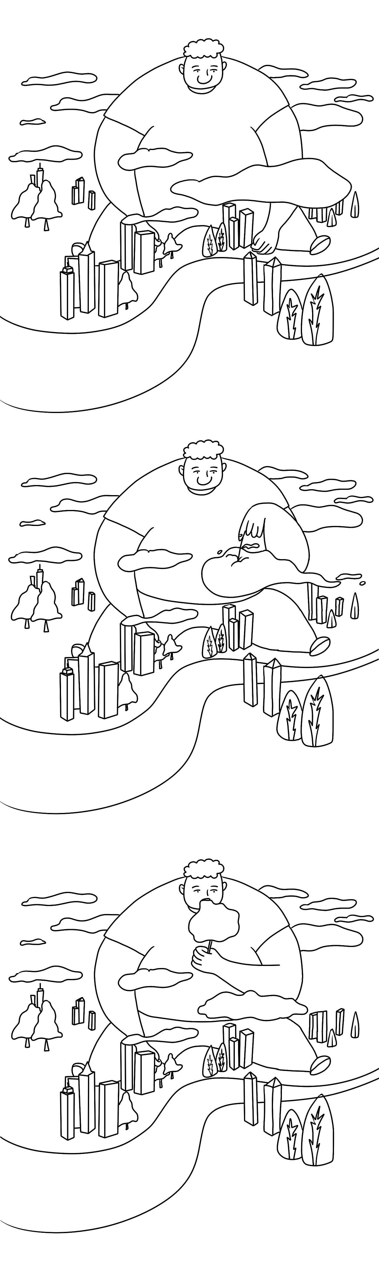 其實我不是吃貨（圖ZODc4NjUyNDg=） - 新銳潮流插畫 - 站酷設(shè)計師JOJO_1原創(chuàng)素材 - 站酷ZCOOL