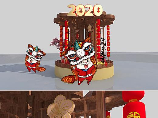 2020新年美陈-鼠年美陈