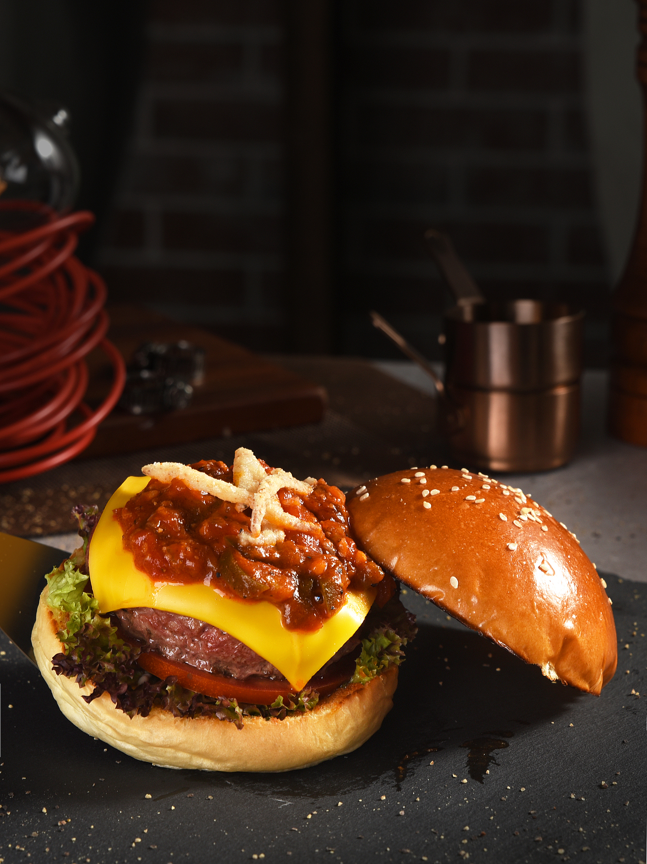 美食摄影汉堡拍摄西餐美团外卖图片