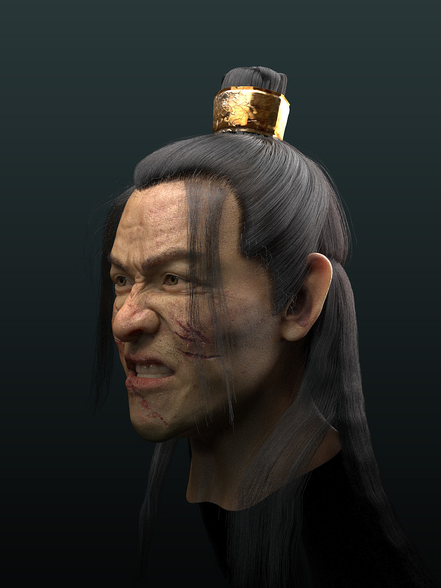 3ds max vray人头制作测试（图ZMjUyMTIyMDM2） - 人物/生物 - 站酷设计师kuaisheng168原创素材 - 站酷ZCOOL