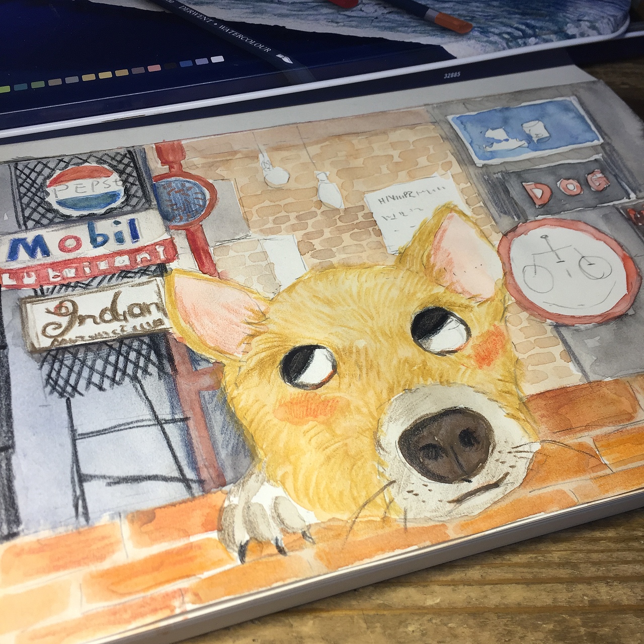 小狗涂鸦（图ZMTA4MDgxMTA4） - 新锐潮流插画 - 站酷设计师双喜喜原创素材 - 站酷ZCOOL