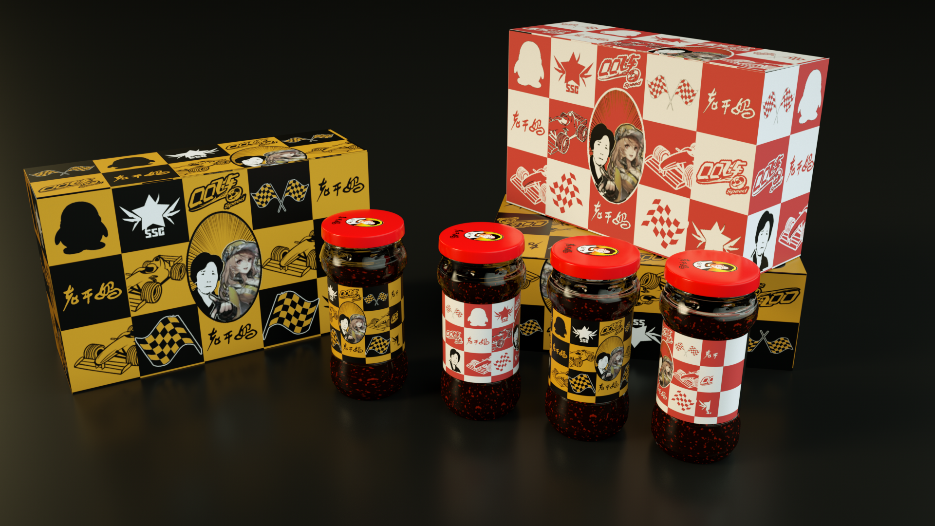 qq飞车联名款老干妈