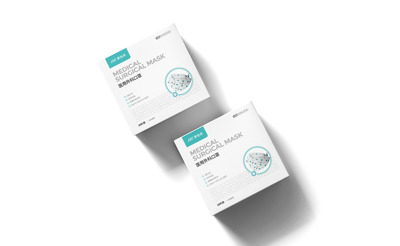 美佑亲一次性口罩包装盒设计