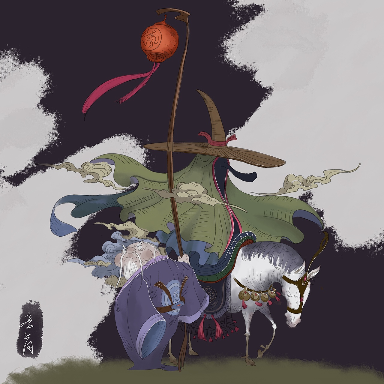 临摹WM插画师，神类（图ZMTkxMDAxNDI4） - 创作习作 - 站酷设计师彦三日原创素材 - 站酷ZCOOL