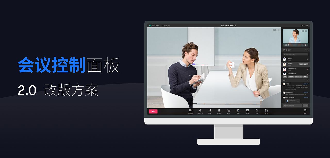 视频会议 - 控制面板 2.0 改版（图ZMjE3NzY5ODUy） - APP界面 - 站酷设计师NorthSea原创素材 - 站酷ZCOOL