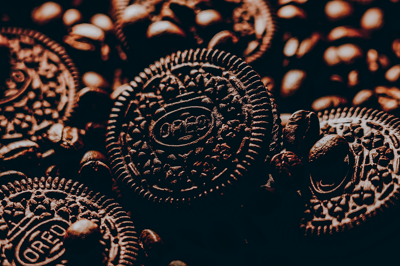 咖啡豆&奥利奥饼干