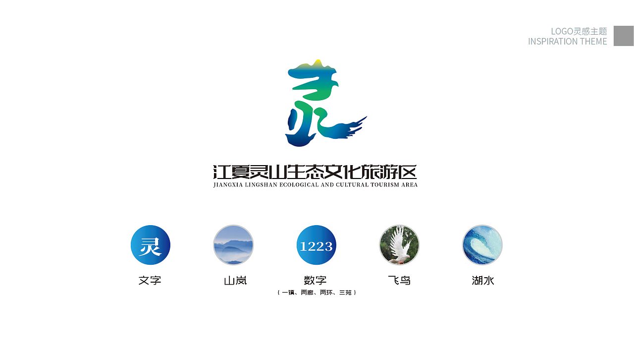 【凌舟logo设计提案】江夏灵山生态文化旅游区