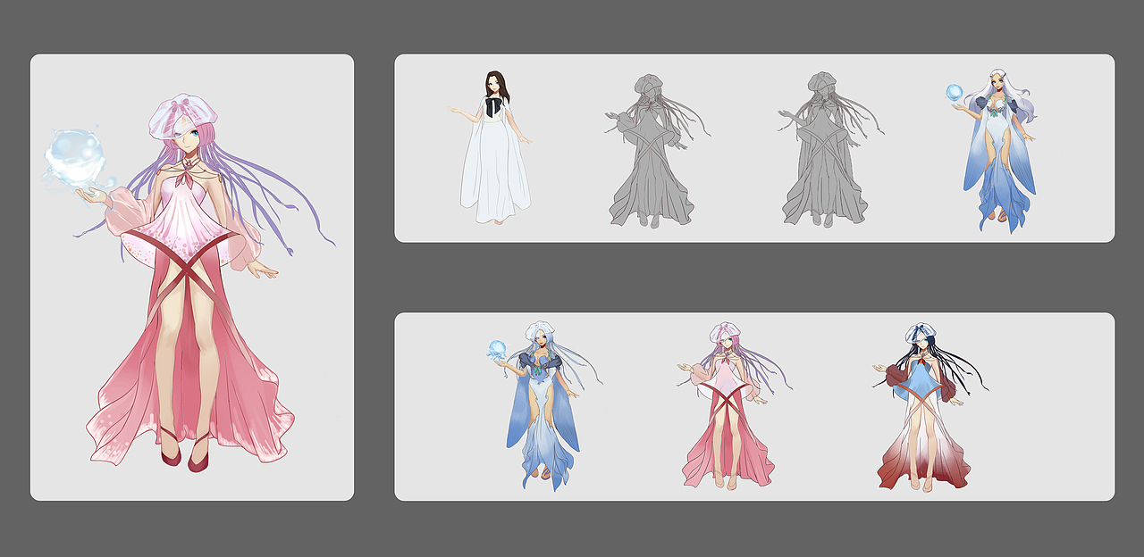 角色设计（图ZMTI0MTM0NjQ0） - 游戏原画 - 站酷设计师M1koo33原创素材 - 站酷ZCOOL