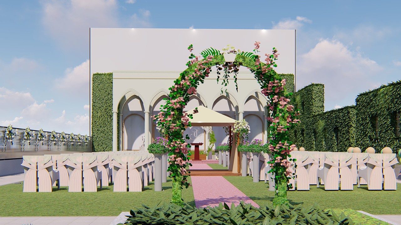 佛山九江客运站场地屋顶花园方案(婚礼布景)|空间|商业空间设计|广州