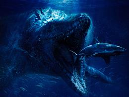 侏羅紀(jì)合成海報