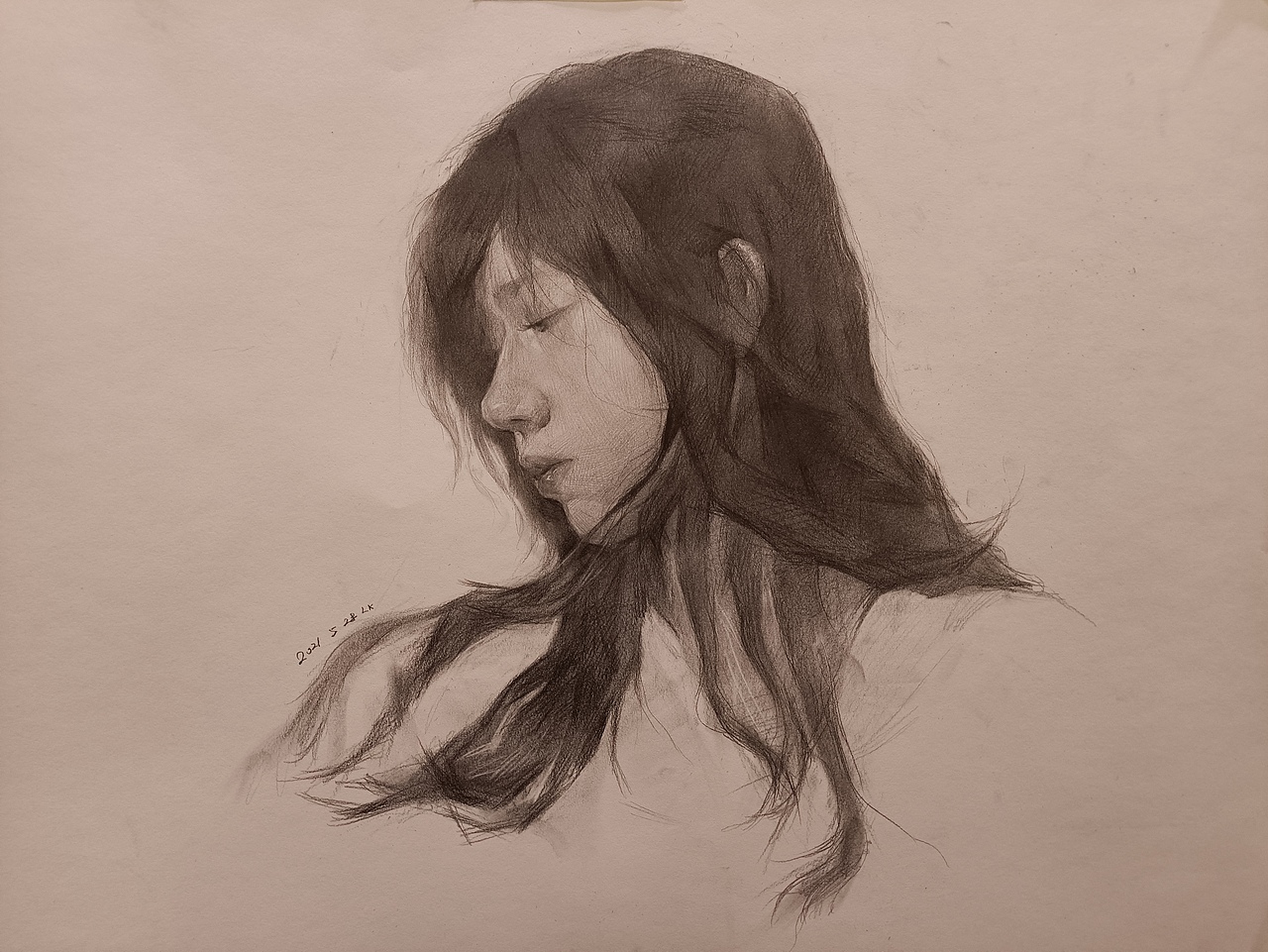 素描肖像赏析｜作者：柳康（图ZMjgxNzg5MTg4） - 绘画 - 站酷设计师衍升画室原创素材 - 站酷ZCOOL