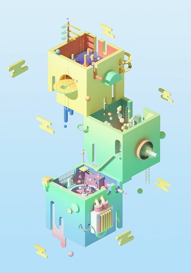 OC第二期学员作品——NiaoNiao的C4D课堂（上）（图ZMTQyMjM4Mzg0） - 场景 - 站酷设计师我就是NiaoNiao原创素材 - 站酷ZCOOL