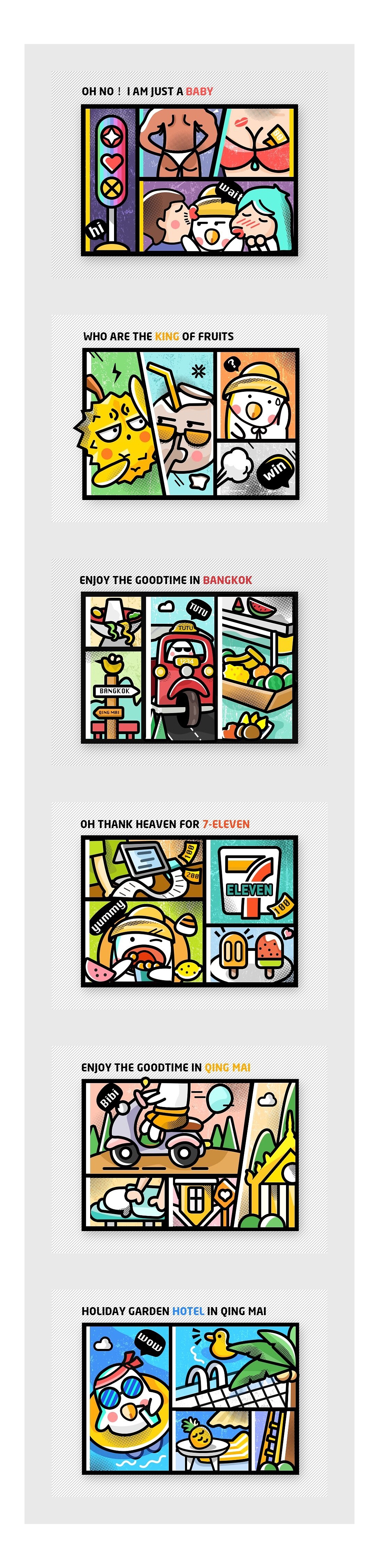 百图记-插画篇描边风作品集（图ZMTEwMDU2NTIw） - 创作习作 - 站酷设计师SA九五二七原创素材 - 站酷ZCOOL