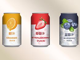 簡版的罐裝飲料包裝設(shè)計(jì)
