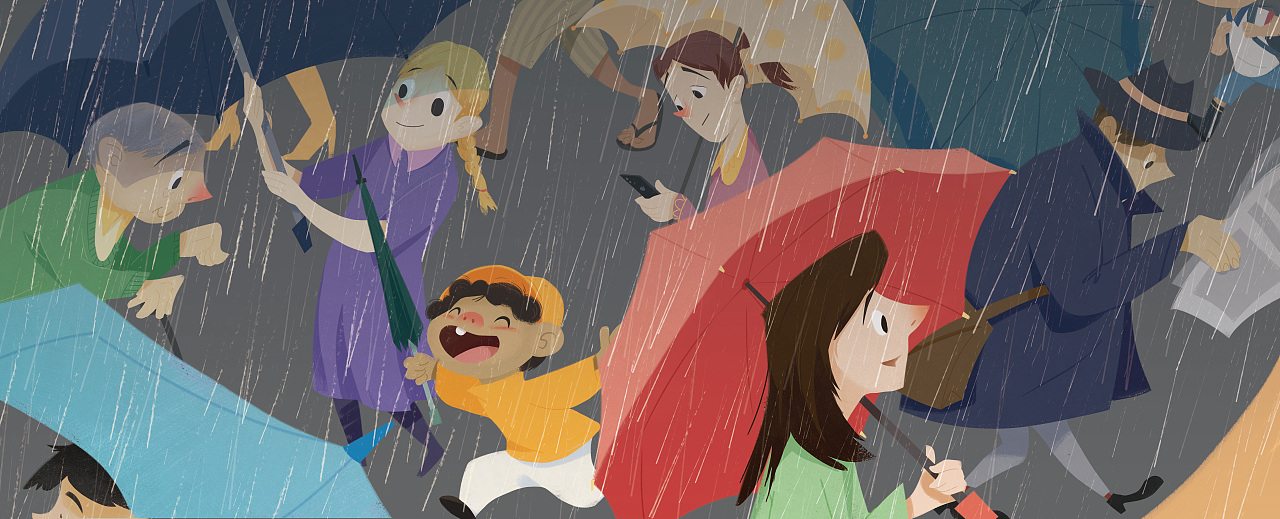 《不一样的伞》-绘本【版权】