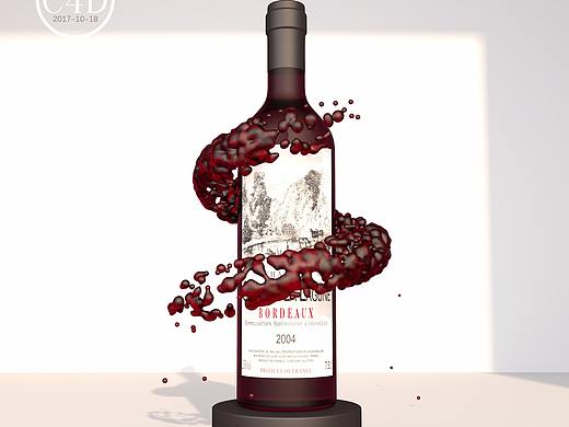 红酒 C4D