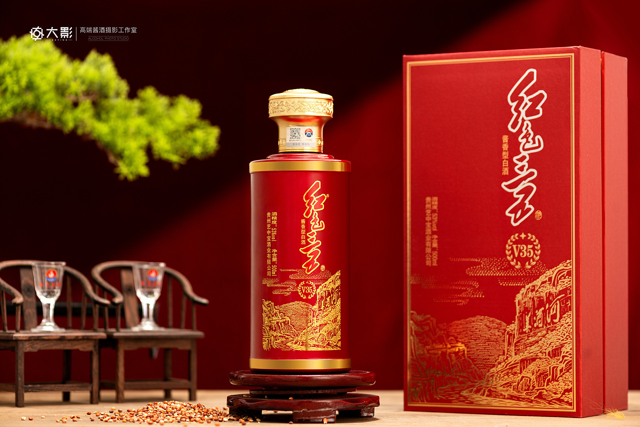 白酒摄影|红色35